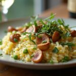 Rezeptidee Wein zum Essen Bärlauch Risotto mit Grüner Veltliner