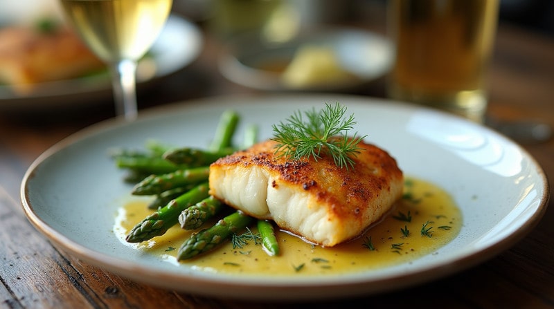 Recipe Pikeperch Filet with Chardonnay