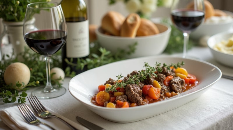 Rezeptidee Wein zum Essen