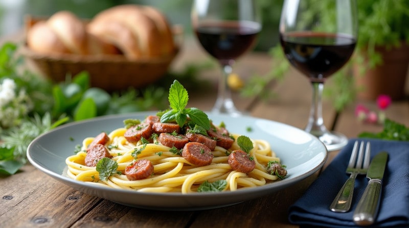 Rezeptidee Wein zum Essen