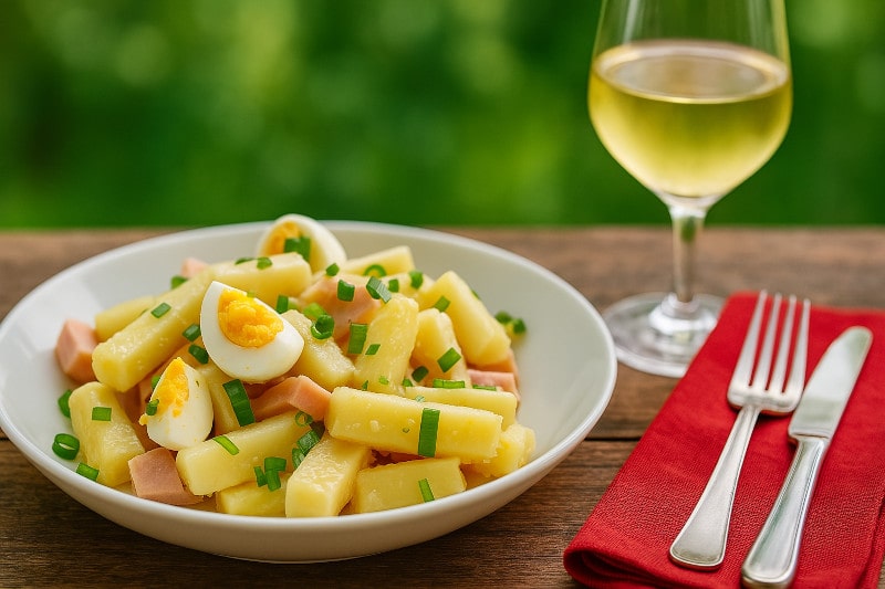 Rezeptidee Wein zu Essen